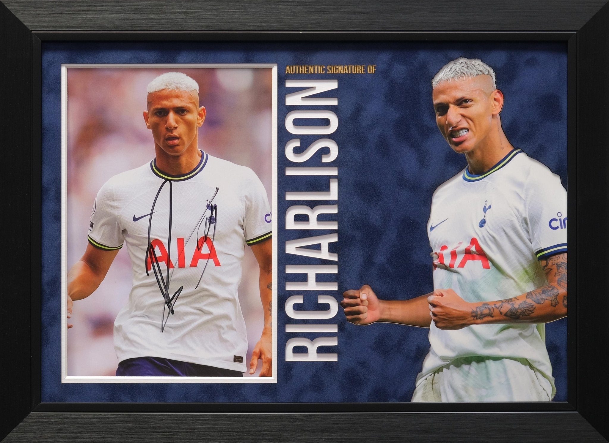 Richarlison Signed 12x8 Photograph Display - Memorabilia Framers Shop